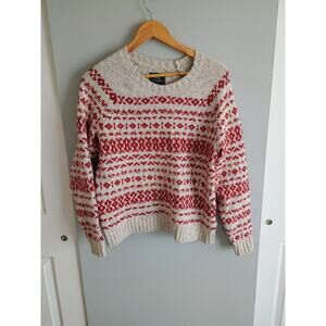 Abercrombie and Fitch women's sweater size Large traditional Nordic fair isle